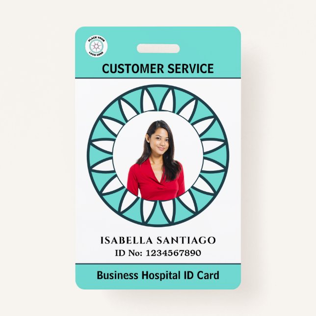 Employee Photo Business Hospital ID Card Custom ID Badge (Front)