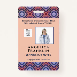 Employee Photo Business Hospital Logo Name ID Card ID Badge