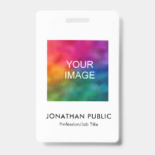 Employee Photo Company Logo Here Name And Title ID Badge