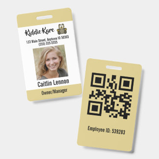 Employee Photo ID Badge