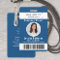 Employee Photo ID Barcode Classic Blue Access