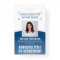 Employee Photo ID Barcode Logo Classic Blue Curve