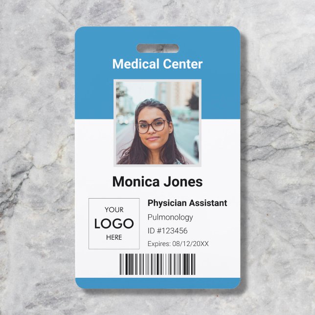 Employee Photo ID Blue Badge (Creator Uploaded)