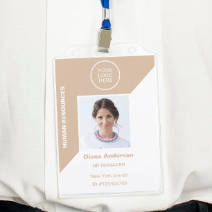 Employee Photo ID Company logo Security Badge ID Badge