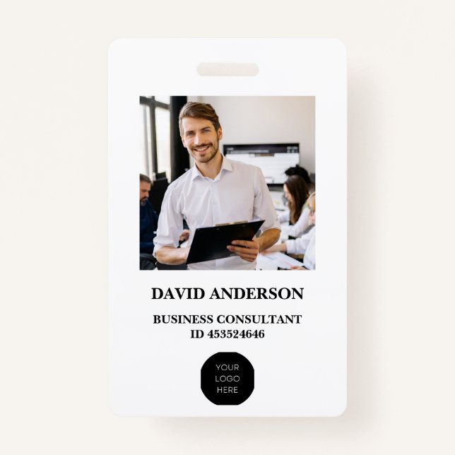  Employee Photo ID Company Security Badge ID Badge (Front)