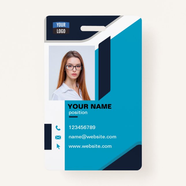 Employee Photo ID Company Security Badge ID Badge (Front)