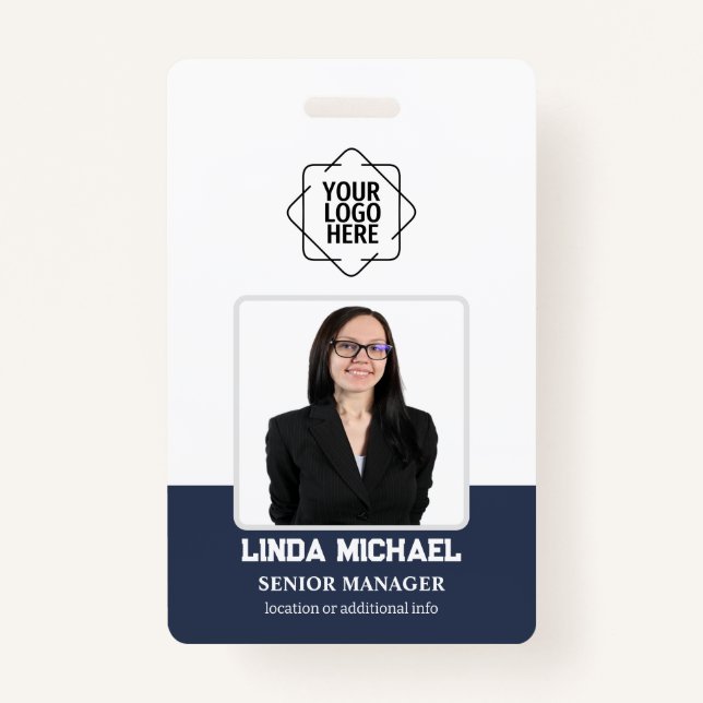 Employee Photo ID Company Security Badge ID Badge (Front)