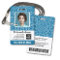 Employee Photo ID - modern mandala, logo, bar code