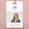 Employee Photo ID Modern Minimalist QR Code Name