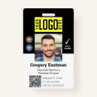 Employee Photo ID QR Code Black