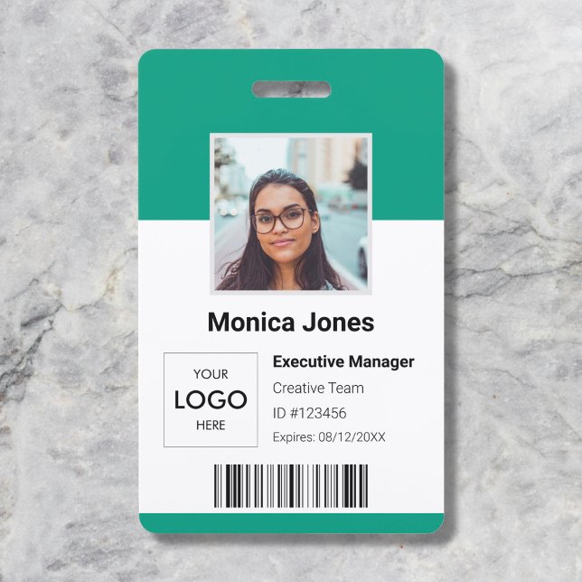 Employee Photo ID QR Code ID Badge (Creator Uploaded)