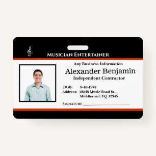 Employee Photo Logo Name ID Custom ID Badge