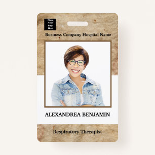 Employee Photo Medical ID Card Logo Personalised ID Badge