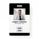 Employee Photo Modern Business Black