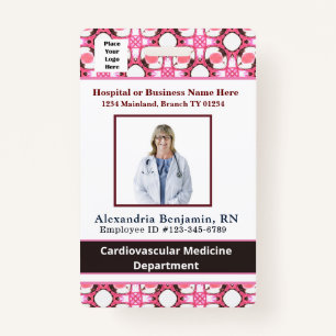 Employee Photo Name Bar Code Logo ID ID Badge