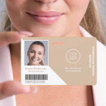 Employee Photo Name Company logo Barcode Security