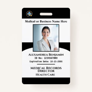 Employee Photo Name Hospital Business ID Card  ID Badge