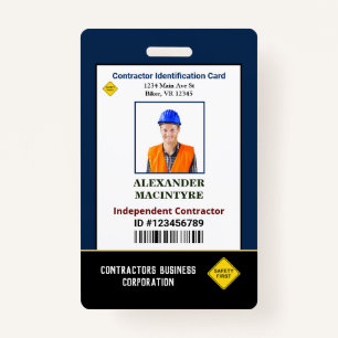 Employee Photo Name ID Identification Card Custom ID Badge