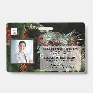 Employee Photo Name Logo Bar Code Business Badge ID Badge