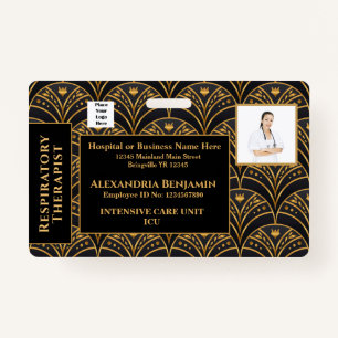 Employee Photo Name Logo Bar Code Hospital ID Badge