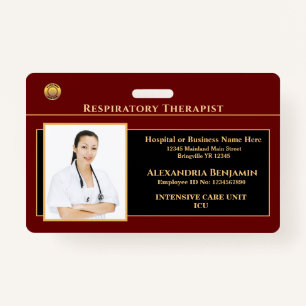 Employee Photo Name Logo Hospital Personalise ID Badge