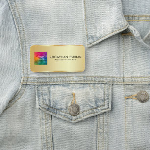 Employee Photo Or Logo Here Magnetic Or Safety Pin Name Tag