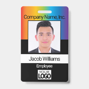 Employee Photo - Rainbow ID Badge