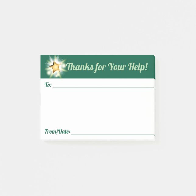 Employee recognition award thank you notes (Front)