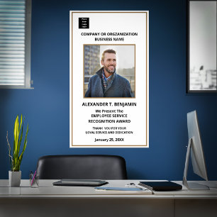 Employee Recognition Awards Logo Personalise Poster