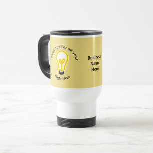 Employee Recognition Bright Light Bulb Thank You Travel Mug