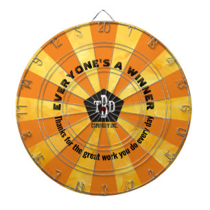 Employee recognition engagement award dart board