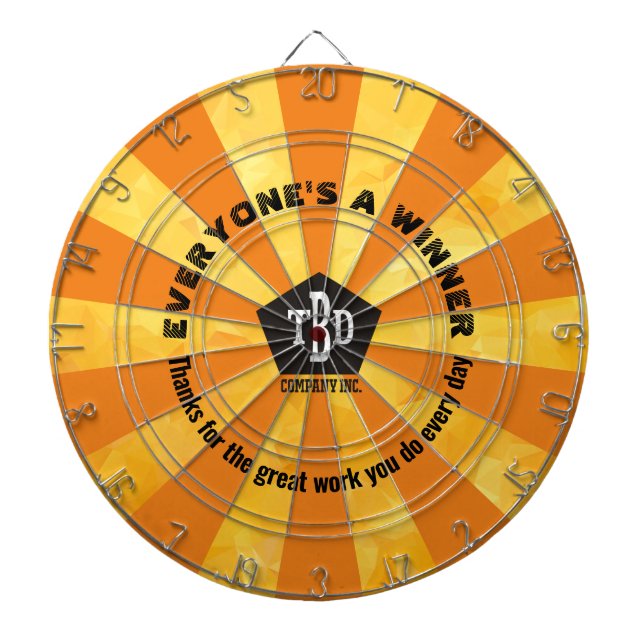 Employee recognition engagement award dart board (Front)