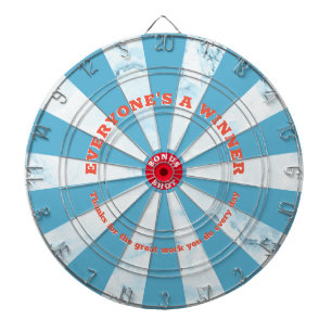 Employee recognition engagement prize dart board
