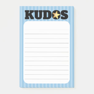 Employee recognition post-it award star kudos notes