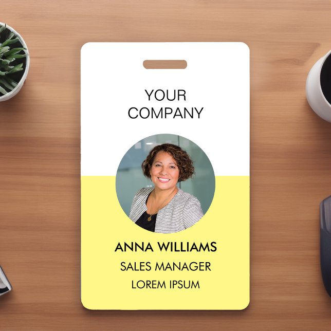 employee round Photo ID Badge (Creator Uploaded)