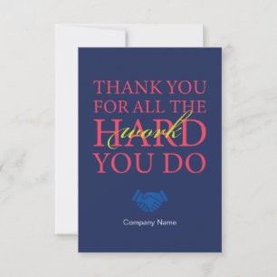 Employee Staff Appreciation Labour Day Card