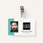Employee Staff ID | Teal Logo Photo
