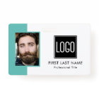 Employee Staff ID | Teal Logo Photo