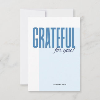 Employee Staff Thank You Appreciation Card