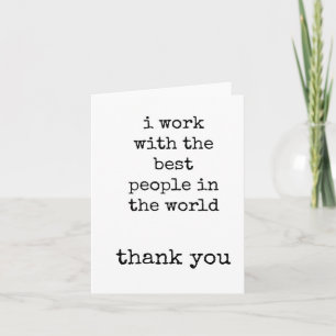Employee, Team Appreciation Card