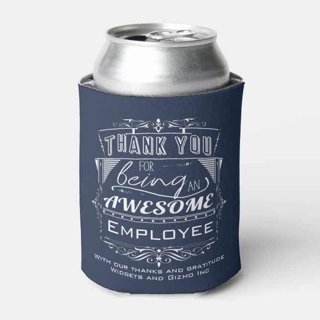Employee Thank You Appreciation Can Cooler (Can Front)