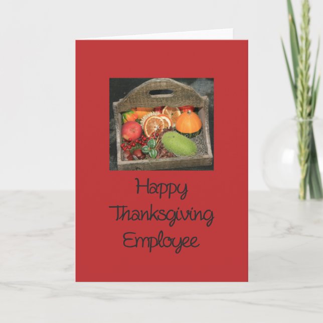 Employee  Thanksgiving Card (Front)