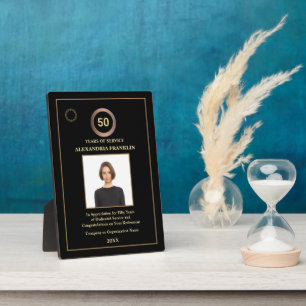 Employee Years Of Service Retirement Photo Awards Plaque