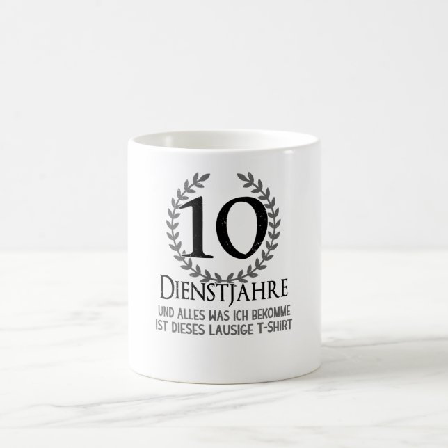 Employees 10 Year Company Anniversary Company Coffee Mug (Center)