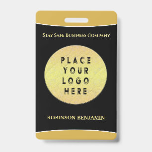  Employees ID Business Logo Branding Custom Card Badge