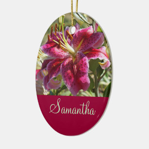 Employee's Name Hang custom Ornaments Office Lily