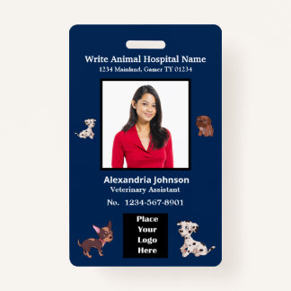 Employees Name ID Identification Logo Custom ID Badge