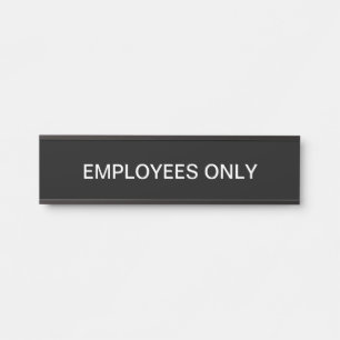Employees Only Office Budget Wall Door Signs