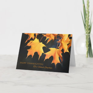 Employees Thanksgiving Cards / Maple Leaves