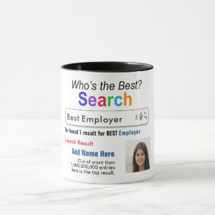Employer - Funny Best Custom Search Gift Mug